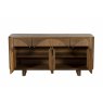 Austin 4 Door Sideboard White Oak Open
