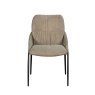 Jacob Dining Chair Faux Suede Taupe Front