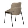 Jacob Dining Chair Faux Suede Taupe Back