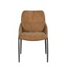 Jacob Dining Chair Faux Suede Tan Front