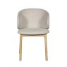 Noah Dining Chair Fabric Grey Front