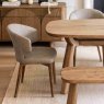Rory Dining Chair Faux Suede Taupe Lifestyle