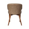 Rory Dining Chair Faux Suede Taupe Back