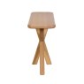 Tenby Console Table Rustic Oak Side