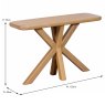 Tenby Console Table Rustic Oak Dimesions