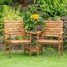 Royalcraft Napoli Acacia 2 Person Outdoor Companion Set Lifestyle