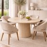 Charlotte 6 Person Round Dining Table Marble Lifestyle