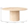 Charlotte 4 Person Round Dining Table Marble Dimensions