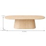 Charlotte Coffee Table Marble Dimensions