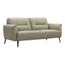 Cortina 3 Seater Sofa Leather Category 10 (S) Celadon Green Angled