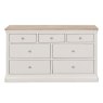 Harry 4 + 3 Drawer Chest Of Drawers Cashmere & Oak Front