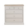 Harry 3 + 2 Drawer Chest of Drawers Cashmere & Oak Front
