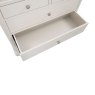 Harry 3 +3 Drawer Dressing Table Cashmere & Oak Overhead Open Drawer
