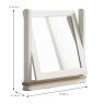 Harry Vanity Mirror Cashmere & Oak Dimensions