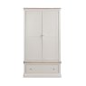 Harry 2 Door + 1 Drawer Wardrobe Cashmere & Oak Front