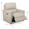 Ladina Electric Reclining Armchair With Adjustable Lumbar & Headrest Fabric Dimensions