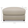 Ladina Storage Footstool Fabric Dimensions