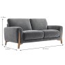 Kristina 2 Seater Sofa Fabric Category 30 Dimensions