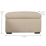 Valais Rectangular Storage Footstool Fabric Dimensions