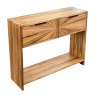 Rachel 2 Drawer Console Table Ginger Teak