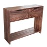 Rachel 2 Drawer Console Table Dark Teak