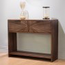 Rachel 2 Drawer Console Table Dark Teak Lifestyle