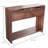 Rachel 2 Drawer Console Table Dark Teak Dimensions