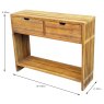 Bay Large 2 Drawer Console Table Dimensions