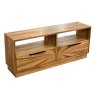 Rachel 2 Drawer TV/Entertainment Unit Ginger Teak