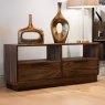 Rachel 2 Drawer TV/Entertainment Unit Dark Teak Lifestyle