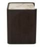 Rio 2 Drawer Bedside Locker Ebony Side View
