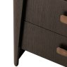Rio 2 Drawer Bedside Locker Ebony Leg