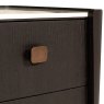 Rio 2 Drawer Bedside Locker Ebony Handle