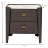 Rio 2 Drawer Bedside Locker Ebony Dimensions