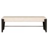 Rio Bedroom Bench Ebony Front View