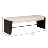 Rio Bedroom Bench Ebony Dimensions