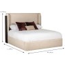 Rio Double (150cm) Bedstead Ebony Dimensions