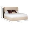 Rio King (180cm) Bedstead Ebony Dimensions