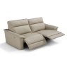 Odette 3 Seater Electric Reclining Sofa With 2 Recliners Leather Category B