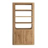 Manly 2 Door Bookcase Cashew Front View