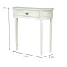 Lyon 1 Drawer Console Table Lime White Dimensions
