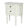 Lyon 2 Drawer Side/Lamp Table Lime White