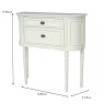 Lyon 2 Drawer Chest Lime White Dimensions