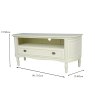 Lyon 1 Drawer TV/Entertainment Unit Lime White Dimensions