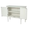 Lyon 2 Door Sideboard Lime White Open