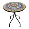 Valencia 2 Person Iron & Mosaic Outdoor Bistro Set Table Detail