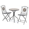 Algiers 2 Person Iron & Mosaic Outdoor Bistro Set