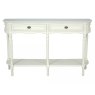Lyon 2 Drawer 1 Shelf Console Table Lime White Front