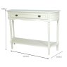 Lyon 1 Drawer Console Table with Shelf Dimensions