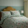 Sanderson Clementine Reversible Double Duvet Cover Set Raspberry/Seabreeze Close Up